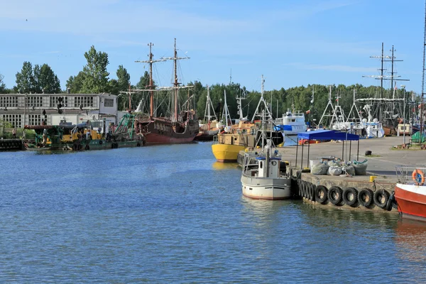 Jachthaven baai in Łeba, Polen — Stockfoto