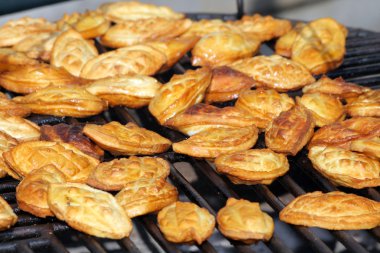 Food at the traditional street market clipart