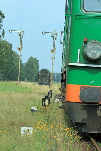 Locomotiva diesel — Foto Stock