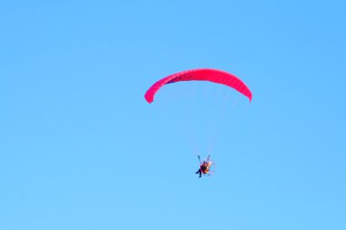 Powered paragliding clipart