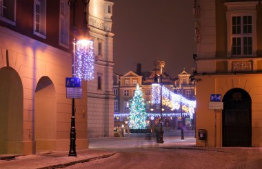 Poznan, Polonya 'da eski bir kasaba.