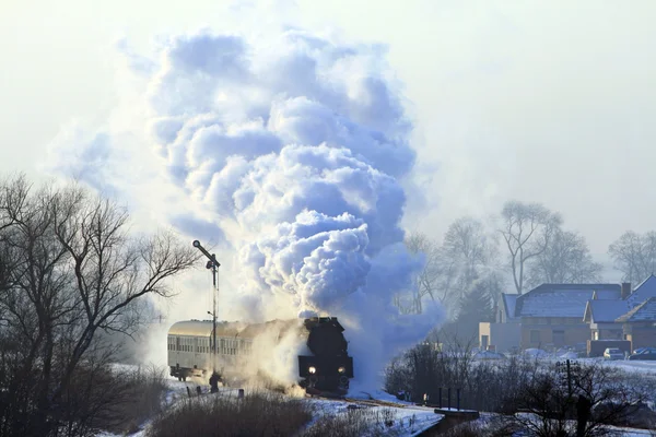 Tren de vapor retro viejo —  Fotos de Stock