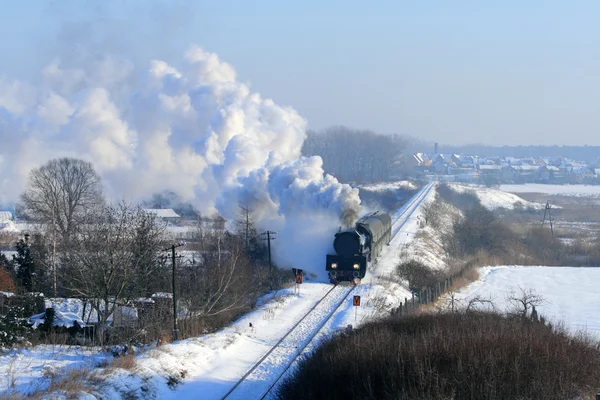Tren de vapor retro viejo — Foto de Stock