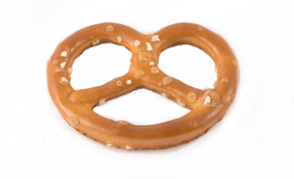Single salted pretzel — Stock Photo, Image