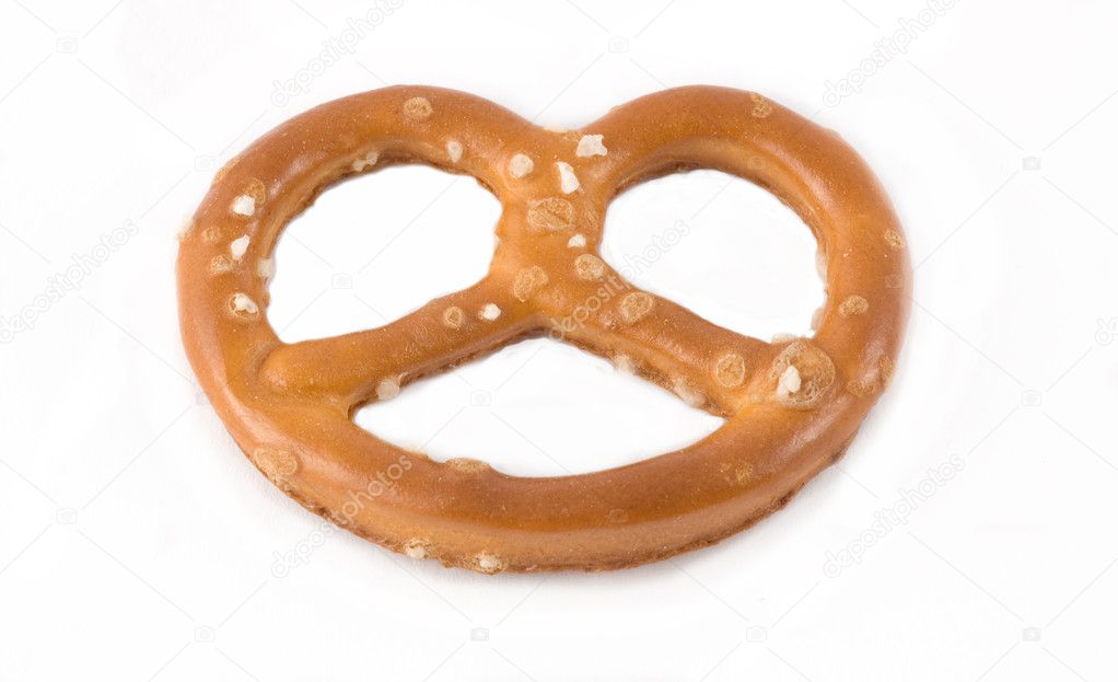 Single salted pretzel