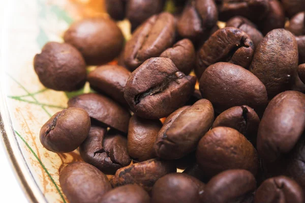 コーヒー穀物のクローズ アップ ストック画像