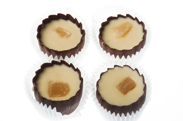 白でベルギーのチョコレート クッキー ロイヤリティフリーのストック画像