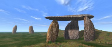 Dolmen Landscape clipart