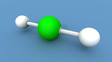 Beryllium hydride molecule clipart