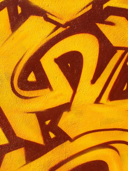Orangefarbene Graffiti — Stockfoto