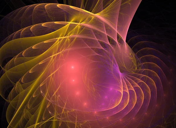 Renkli sarmal fractal — Stok fotoğraf