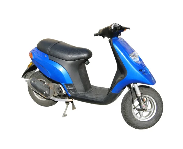 Blauwe scooter — Stockfoto