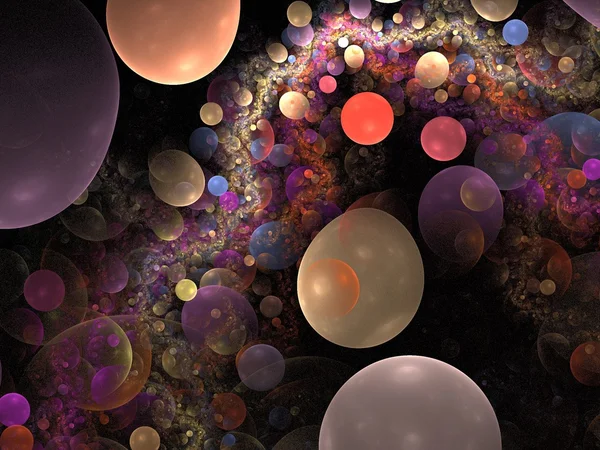 抽象的な bubblered 背景 — ストック写真