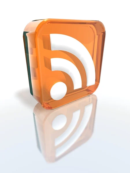 Stock image Orange RSS sign