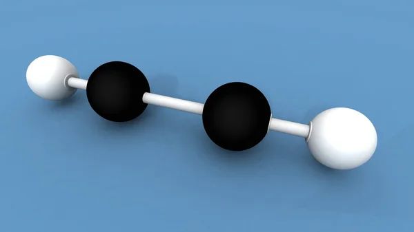 Molécula de acetileno — Fotografia de Stock