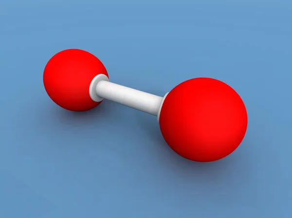 Molécula de Oxygene — Fotografia de Stock