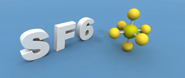 Sulfur hexafluoride — Stock Photo, Image