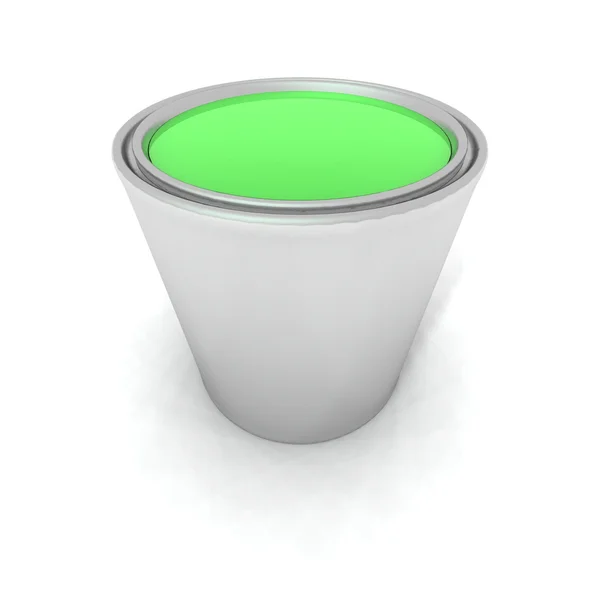 緑のペンキ缶 — ストック写真
