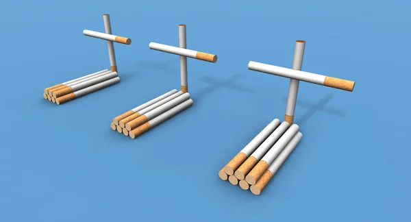 Tombe a sigaretta — Foto Stock