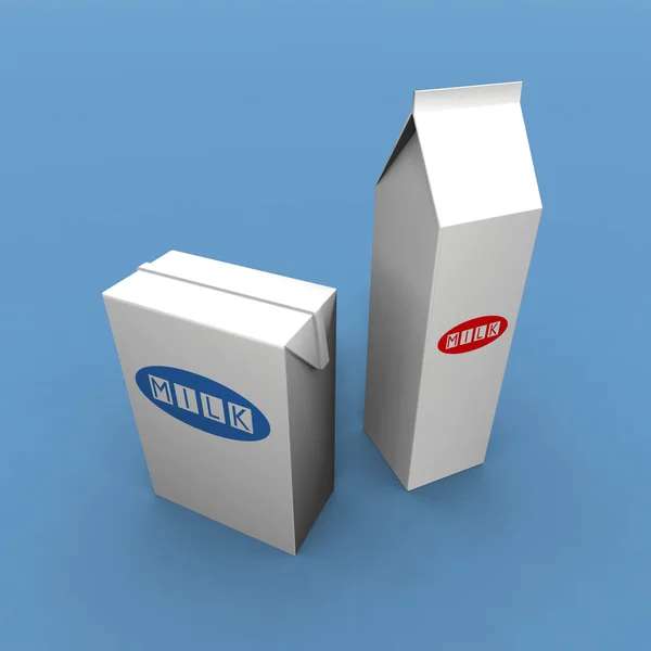 Milk packs — Stock Photo, Image