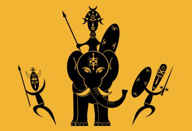 African Warriors clipart