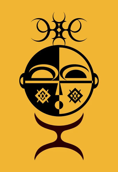 Idole africaine — Image vectorielle