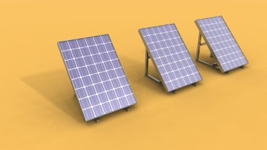 Solar panels clipart