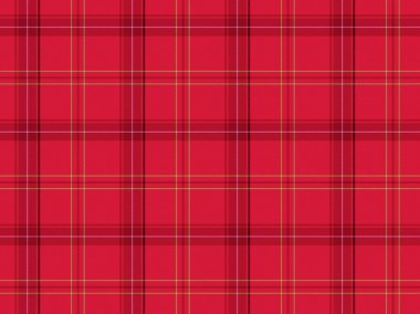 Red Scottish tartan clipart