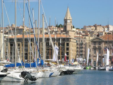 Marseille harbor clipart