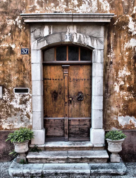 Staré provence vstupní dveře — Stock fotografie