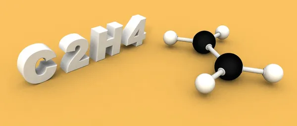 stock image Ethylene molecule C2H4