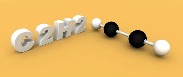 Stock image Acethylene molecule C2H2