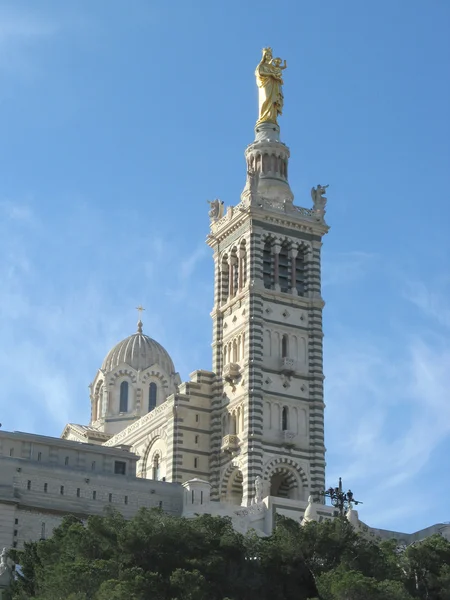 马赛大教堂巴黎圣母院德拉 — 图库照片