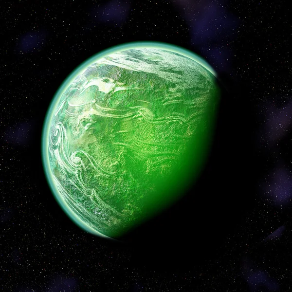 Zielona planeta — Zdjęcie stockowe