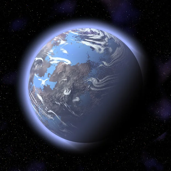 Синяя планета — стоковое фото