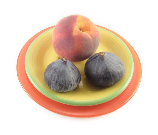 Персик и инжир — стоковое фото