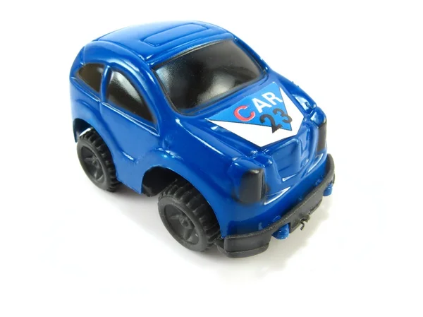 蓝色拉力赛 toycar — 图库照片