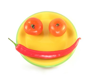 Vegetable smiley clipart