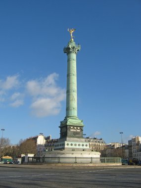 Place de la Bastille in Paris clipart