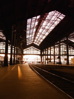 Saint-Lazare train station in Paris clipart