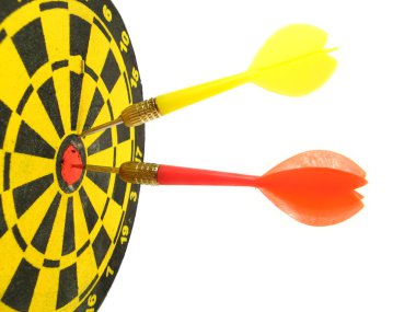 Target and darts clipart