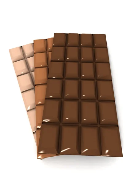 Tavole di cioccolato — Foto Stock