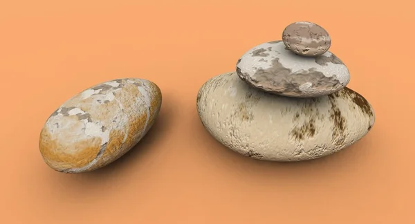 선 돌 멩이 — 스톡 사진