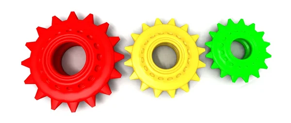 Colored gears — Stock Photo, Image