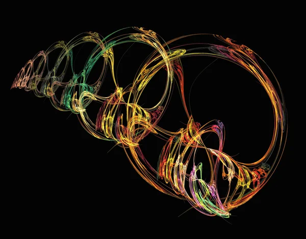 Бесконечная цветная спираль — стоковое фото