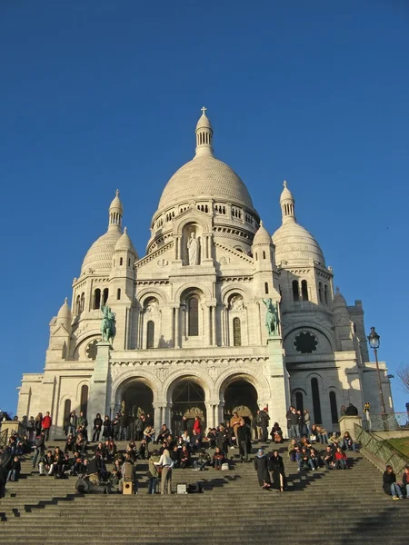 La Basílica del Sacre-Coeur en París — Foto de Stock