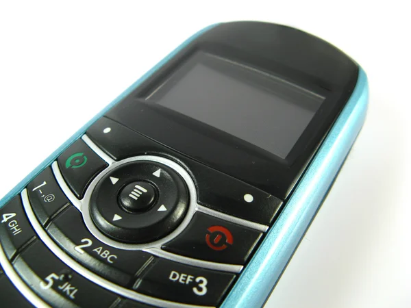 Blaues Telefon in Nahaufnahme — Stockfoto