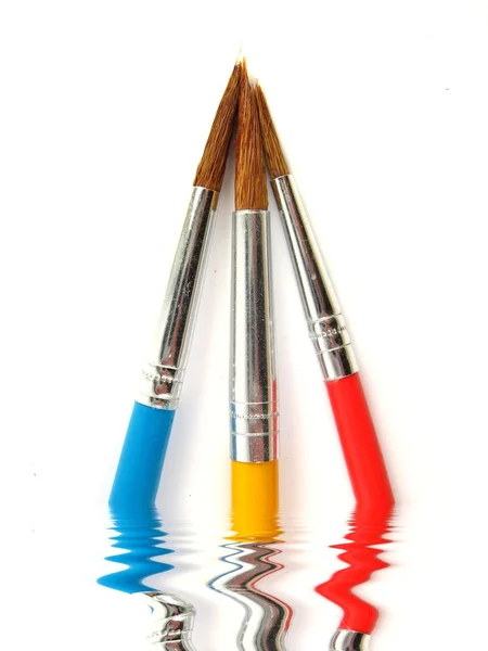 Colored paintbrushes — Stock Photo, Image