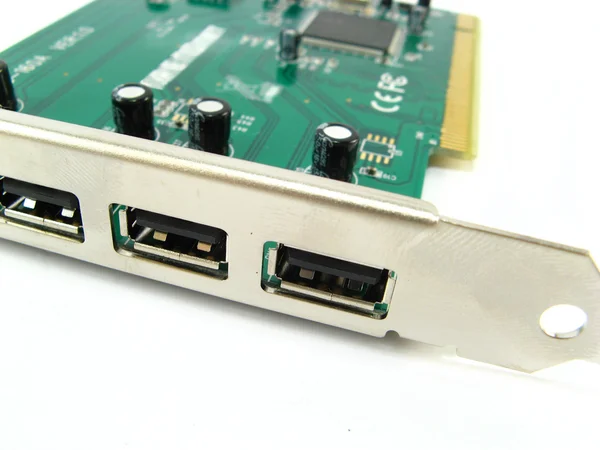 USB bağlantı noktaları makinanızın kart — Stok fotoğraf