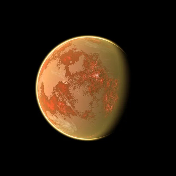 Orange planet — Stockfoto